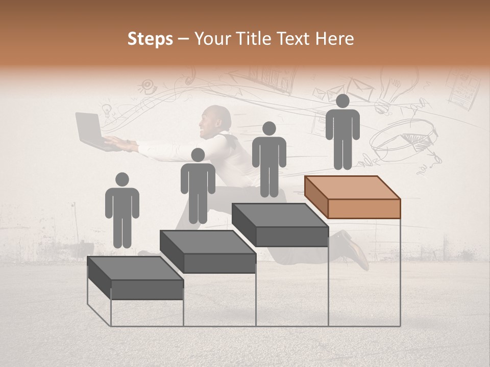 Family Mother Standing PowerPoint Template