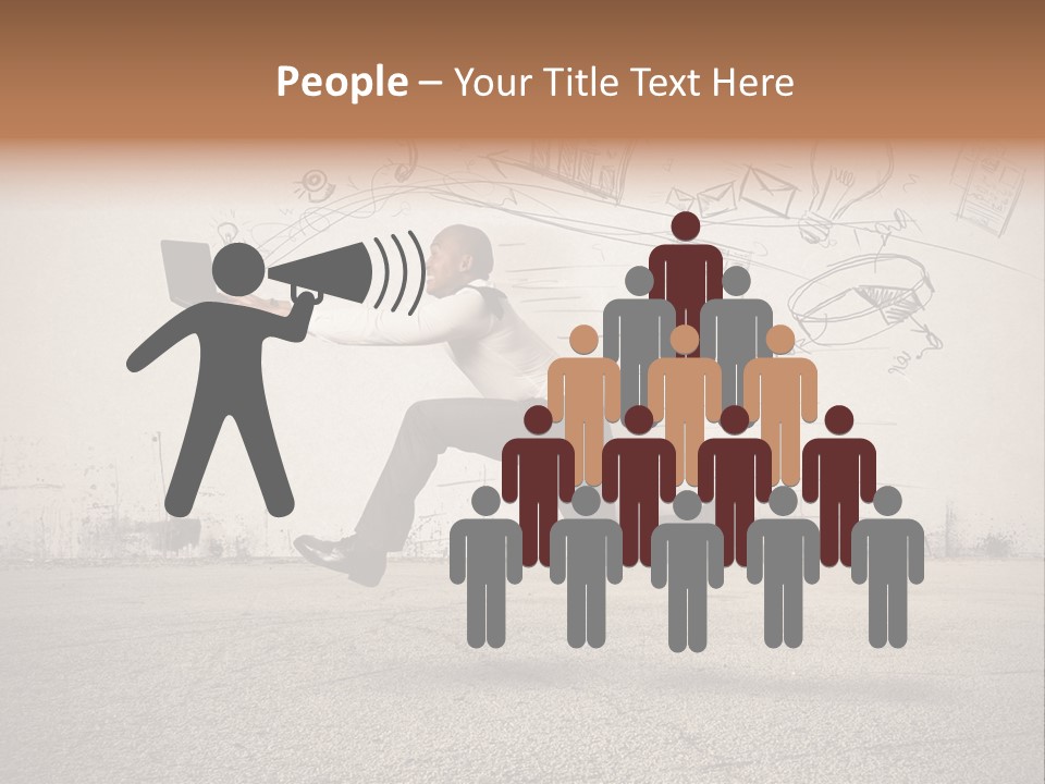 Family Mother Standing PowerPoint Template