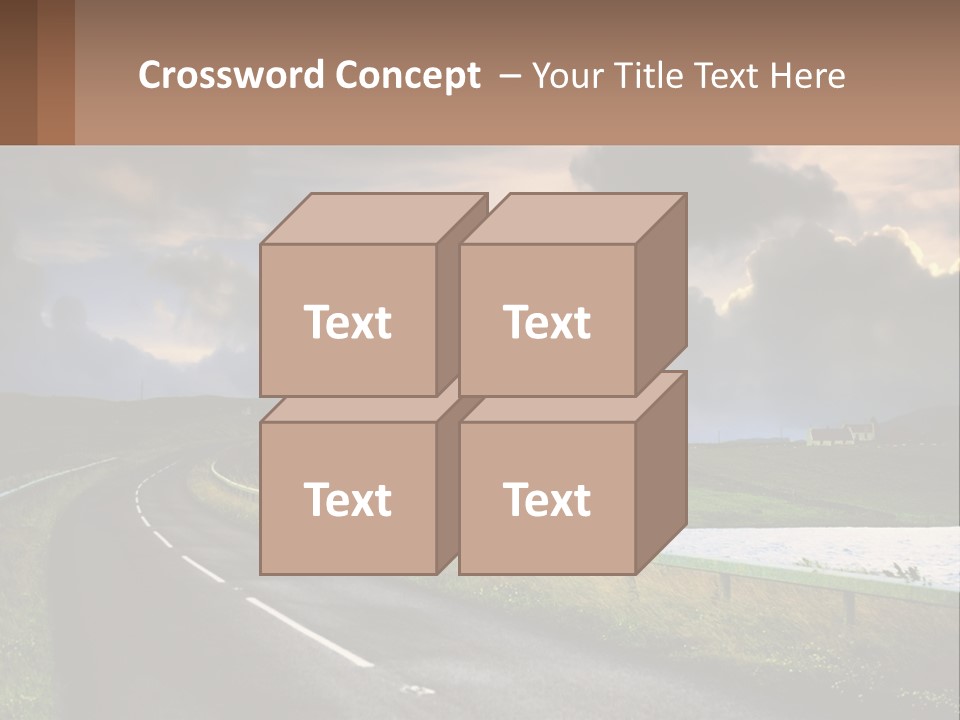 Portrait Wave Woman PowerPoint Template