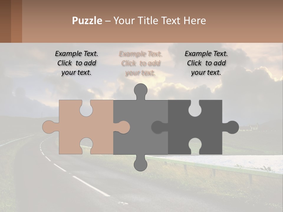 Portrait Wave Woman PowerPoint Template