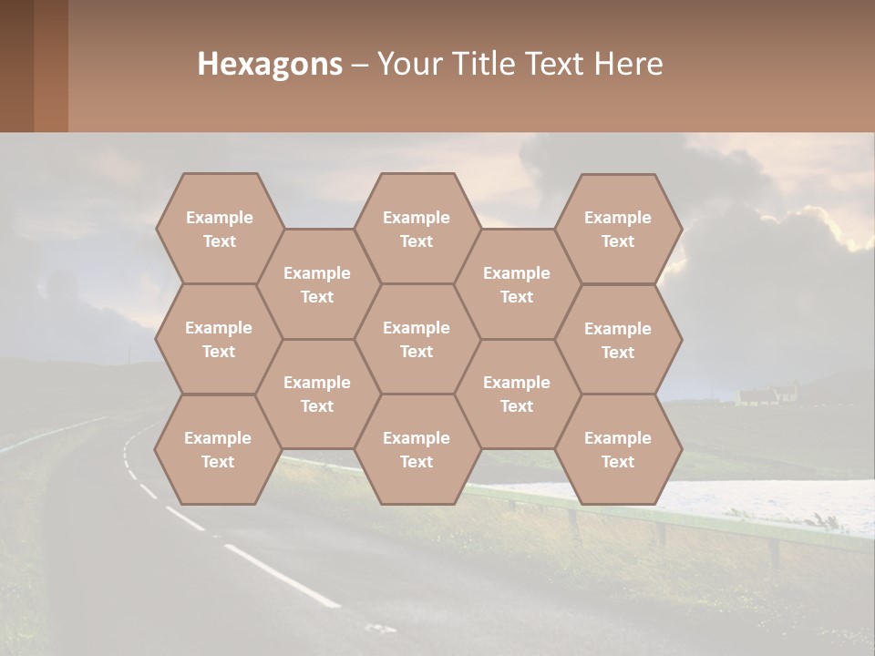 Portrait Wave Woman PowerPoint Template