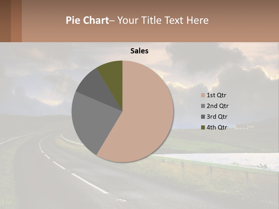 Portrait Wave Woman PowerPoint Template