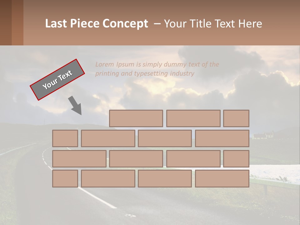 Portrait Wave Woman PowerPoint Template