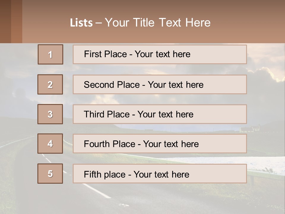 Portrait Wave Woman PowerPoint Template
