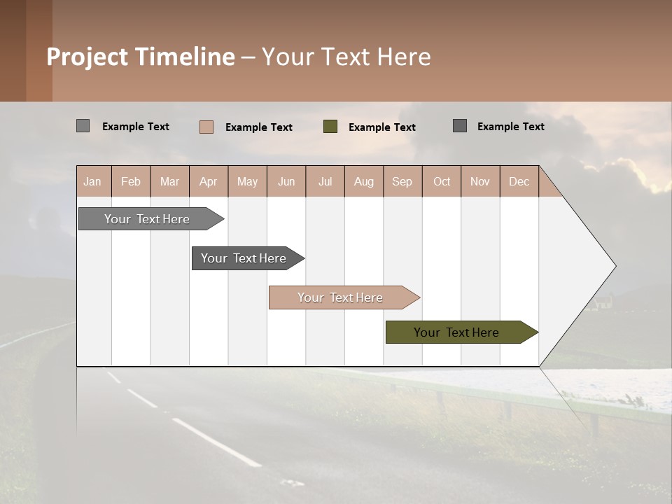Portrait Wave Woman PowerPoint Template