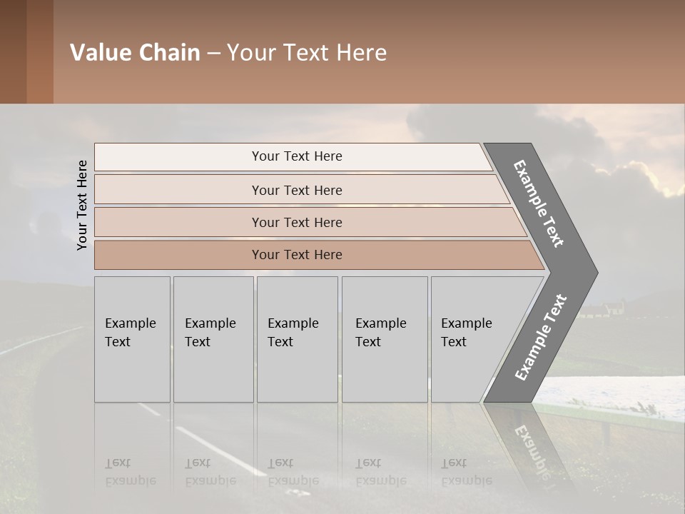 Portrait Wave Woman PowerPoint Template