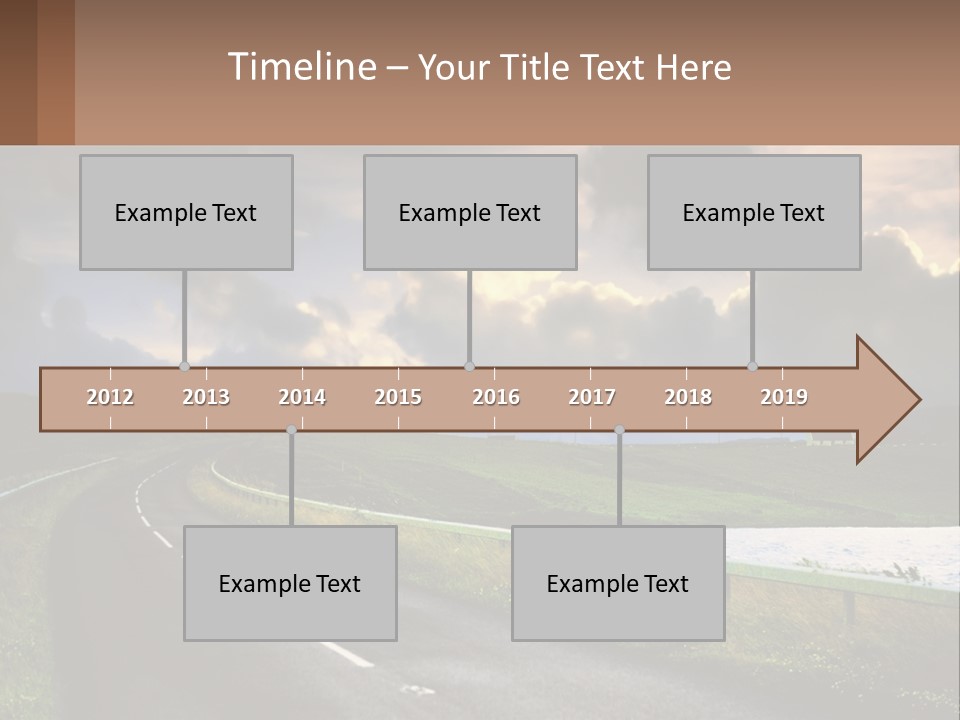 Portrait Wave Woman PowerPoint Template