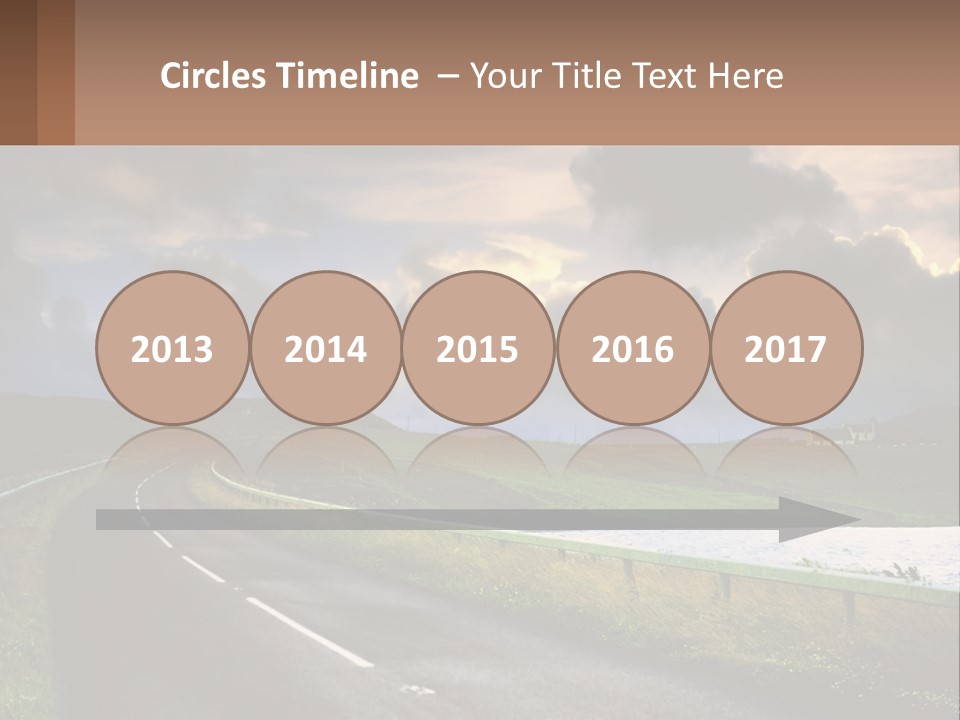 Portrait Wave Woman PowerPoint Template