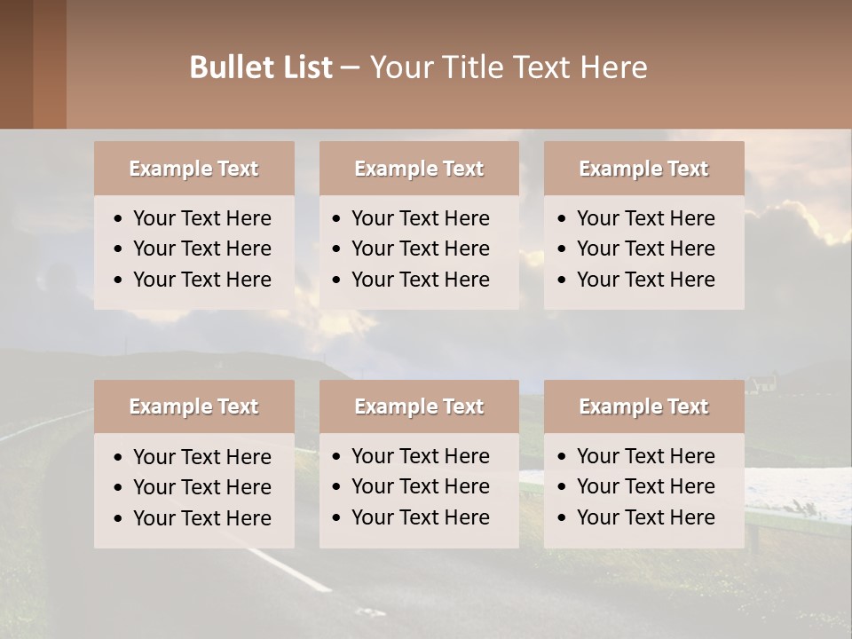 Portrait Wave Woman PowerPoint Template