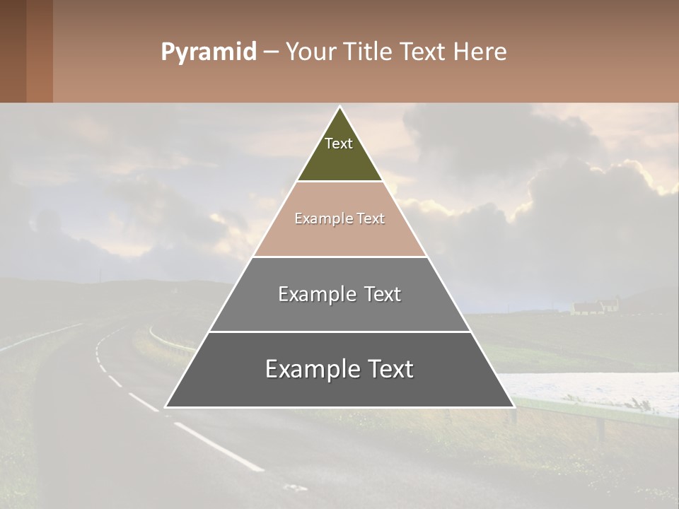 Portrait Wave Woman PowerPoint Template