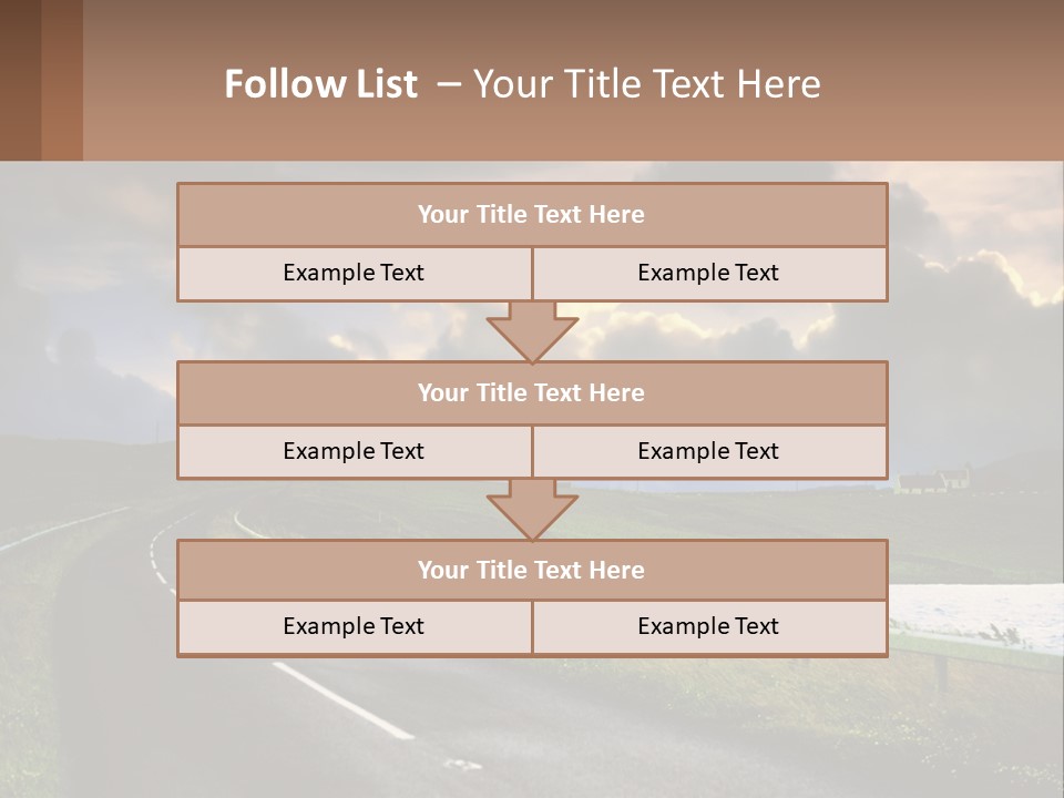 Portrait Wave Woman PowerPoint Template