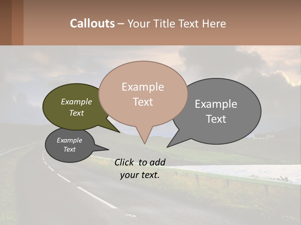 Portrait Wave Woman PowerPoint Template