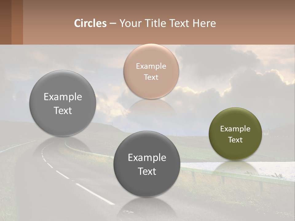 Portrait Wave Woman PowerPoint Template