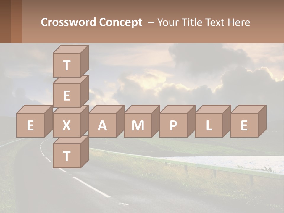 Portrait Wave Woman PowerPoint Template