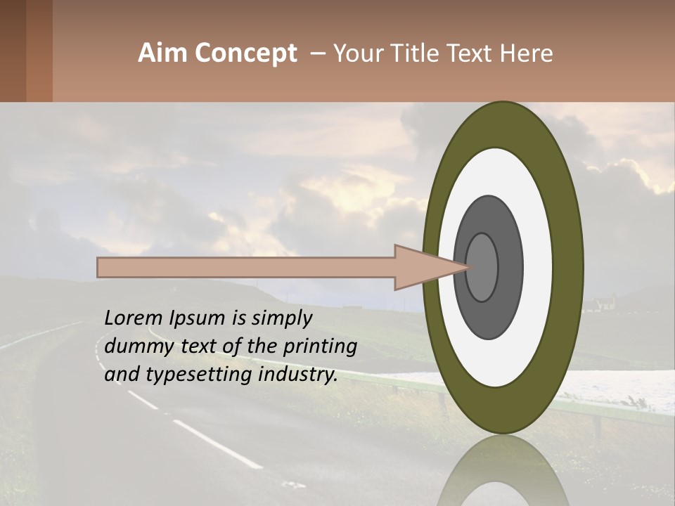 Portrait Wave Woman PowerPoint Template