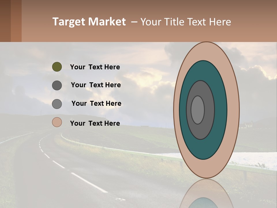 Portrait Wave Woman PowerPoint Template