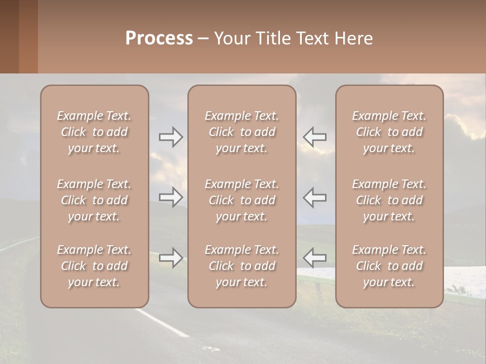 Portrait Wave Woman PowerPoint Template