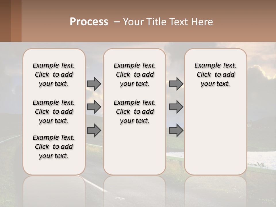 Portrait Wave Woman PowerPoint Template