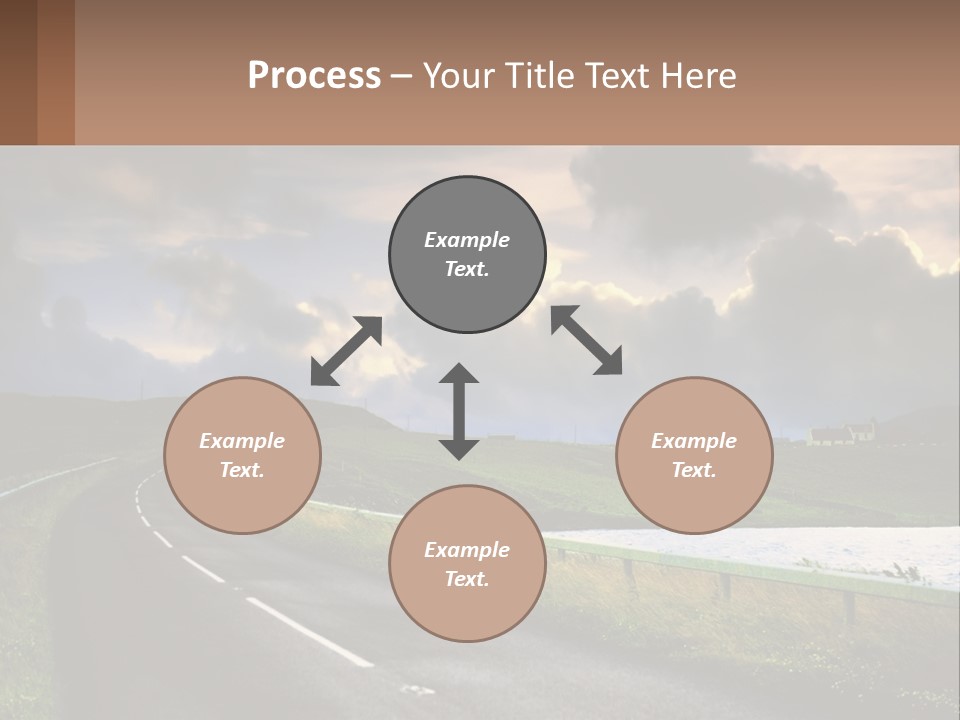 Portrait Wave Woman PowerPoint Template