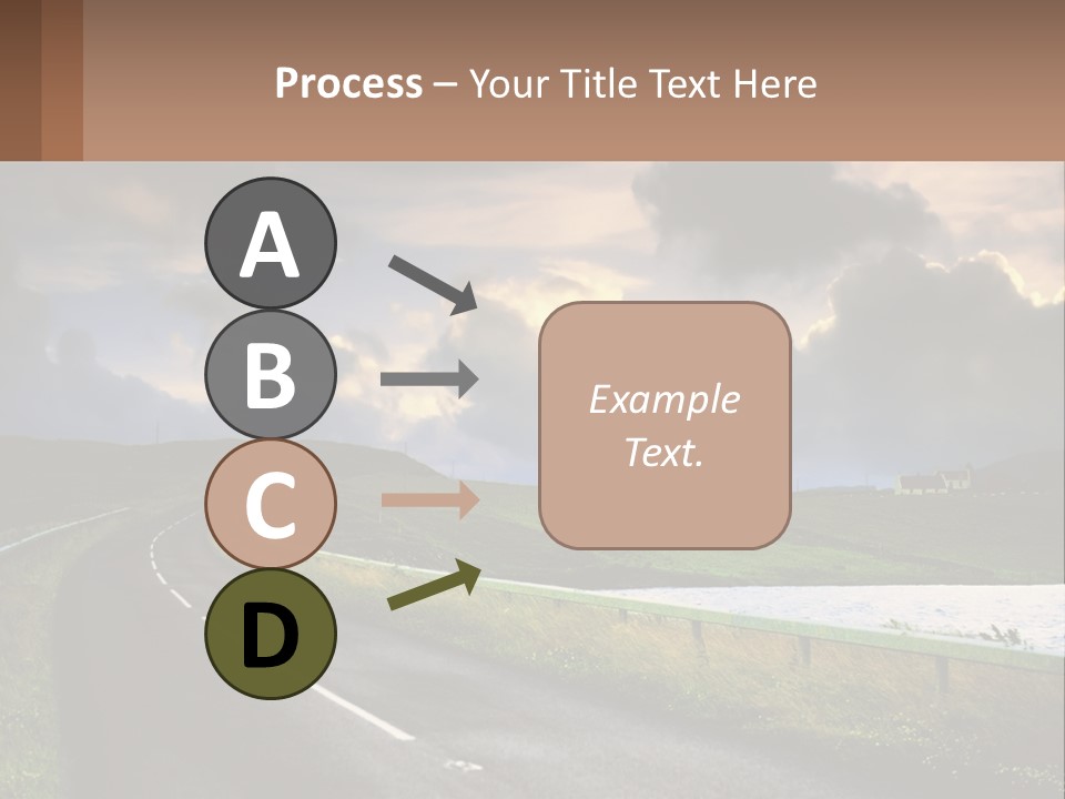 Portrait Wave Woman PowerPoint Template