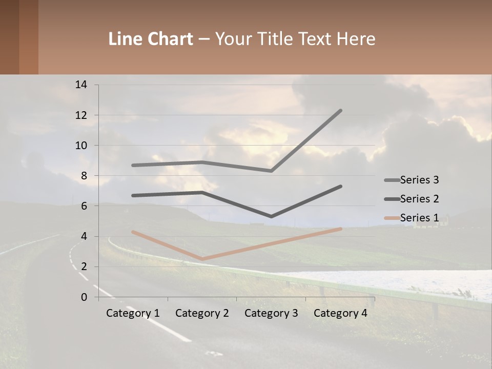 Portrait Wave Woman PowerPoint Template
