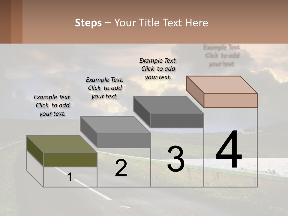 Portrait Wave Woman PowerPoint Template