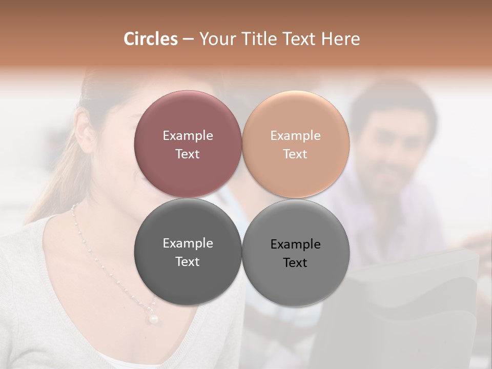 Sea Single Woman PowerPoint Template