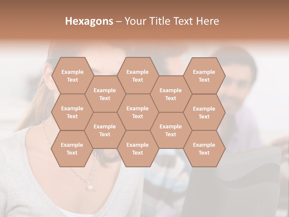 Sea Single Woman PowerPoint Template