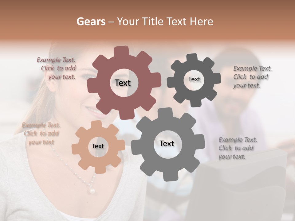 Sea Single Woman PowerPoint Template