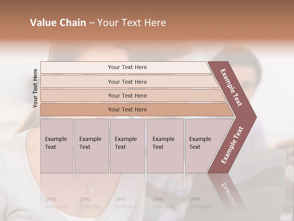 Sea Single Woman PowerPoint Template