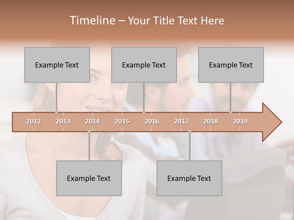 Sea Single Woman PowerPoint Template