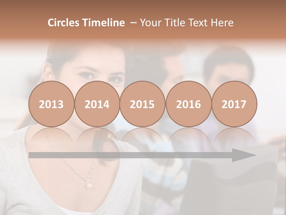 Sea Single Woman PowerPoint Template