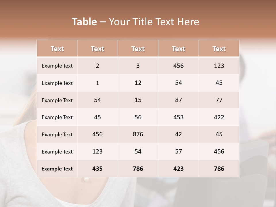 Sea Single Woman PowerPoint Template