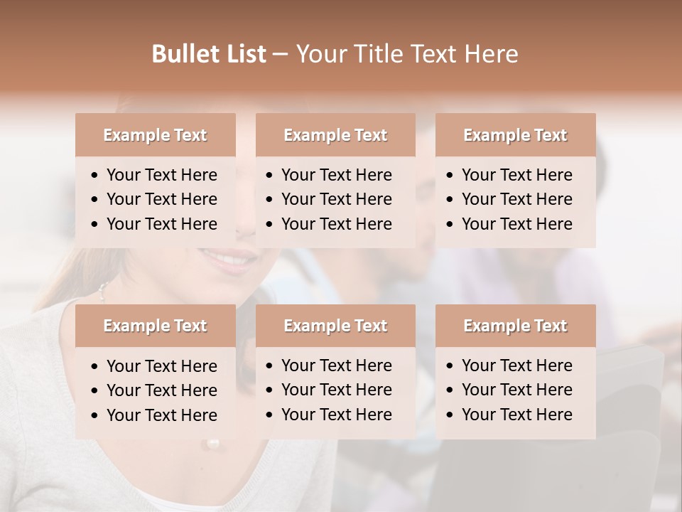 Sea Single Woman PowerPoint Template