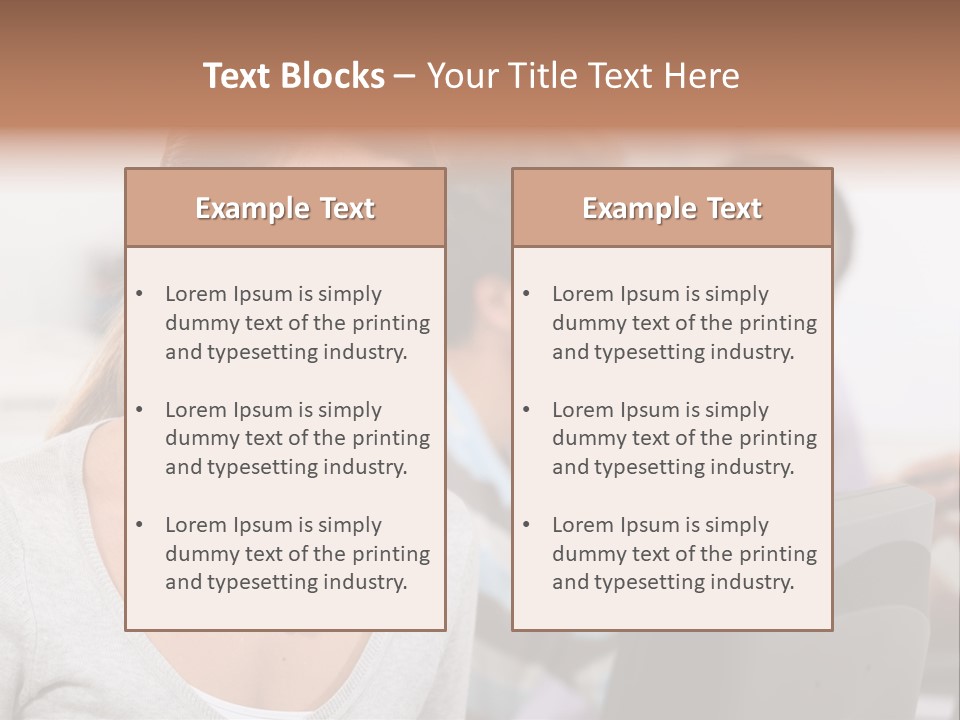 Sea Single Woman PowerPoint Template
