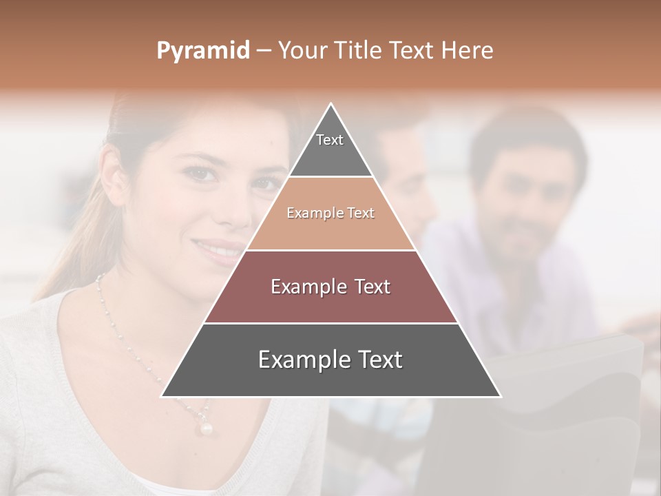 Sea Single Woman PowerPoint Template