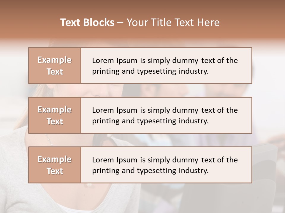 Sea Single Woman PowerPoint Template