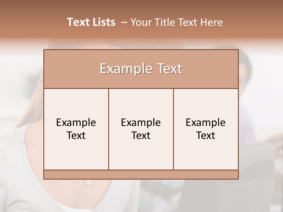 Sea Single Woman PowerPoint Template