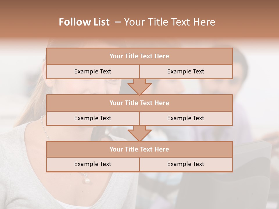 Sea Single Woman PowerPoint Template