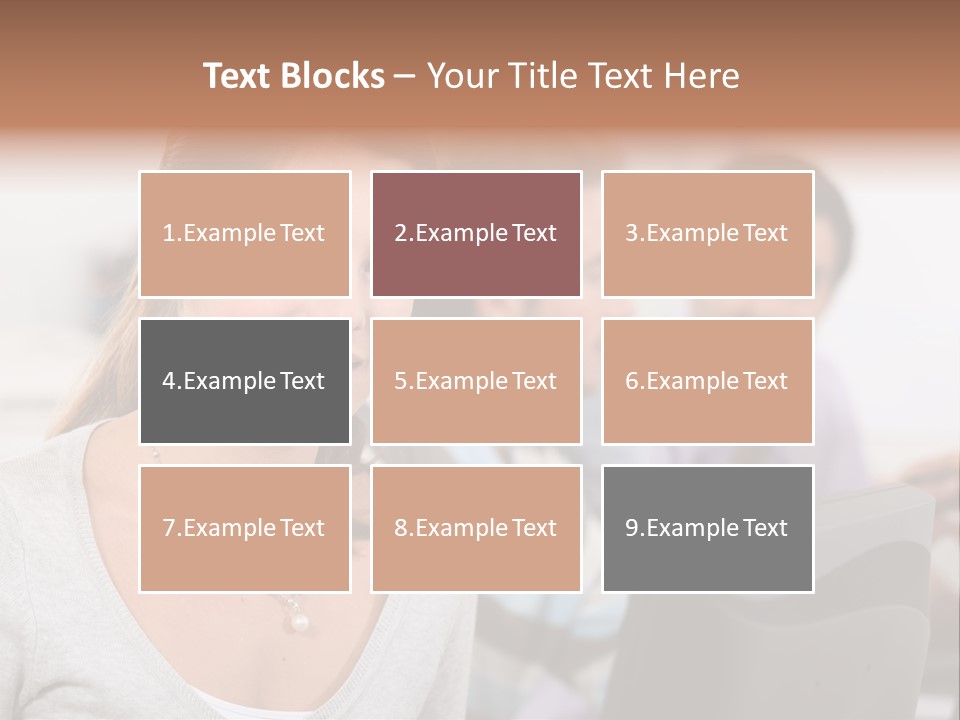 Sea Single Woman PowerPoint Template