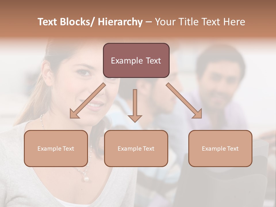 Sea Single Woman PowerPoint Template