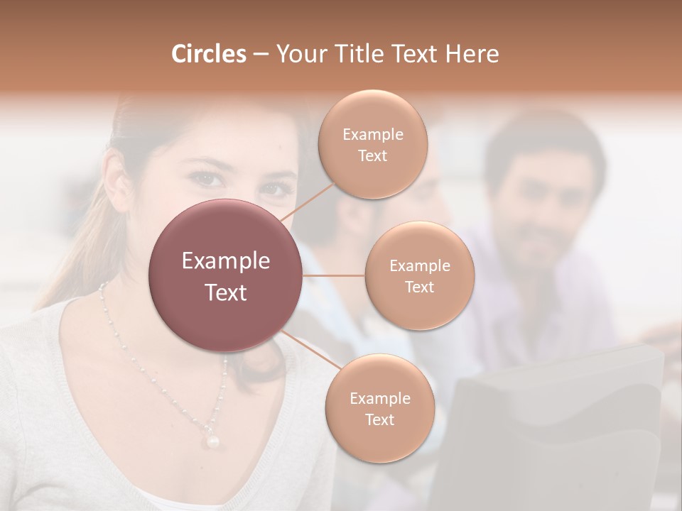 Sea Single Woman PowerPoint Template