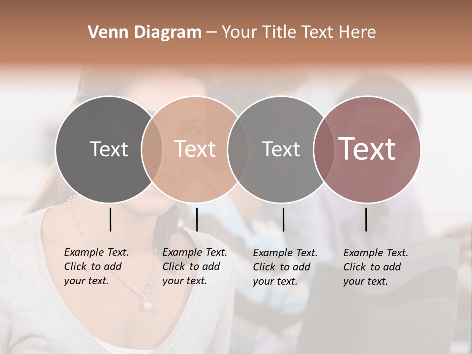 Sea Single Woman PowerPoint Template