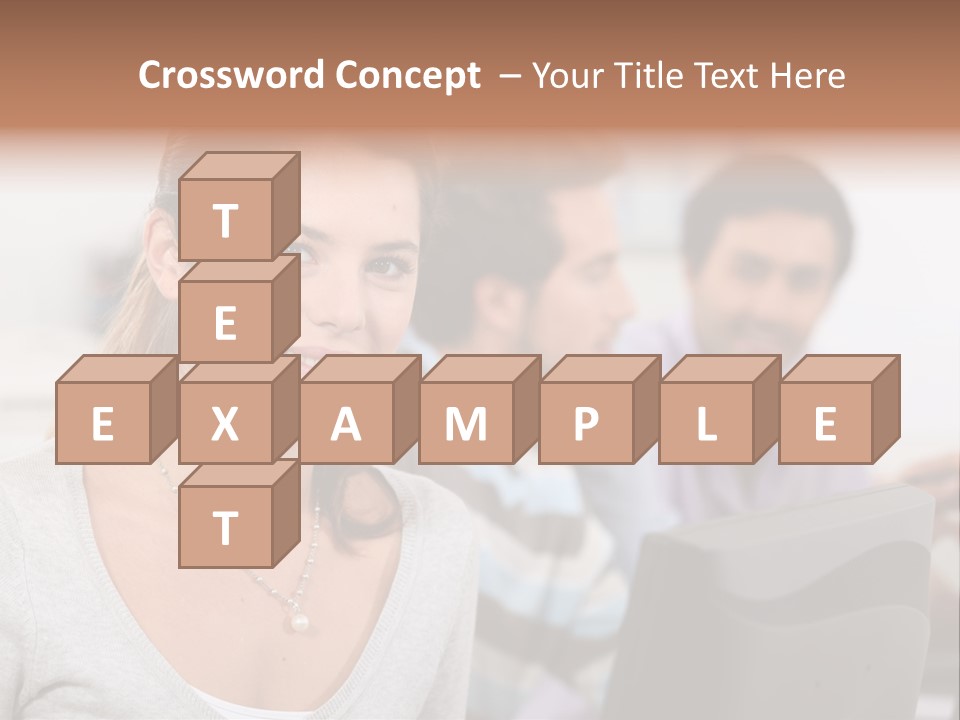 Sea Single Woman PowerPoint Template