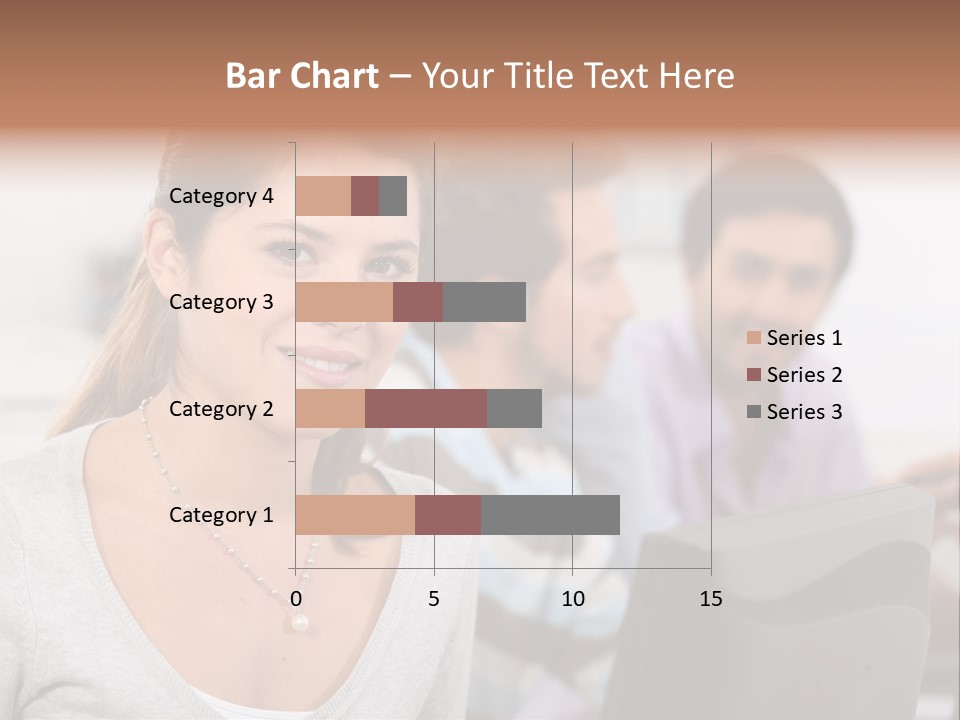 Sea Single Woman PowerPoint Template