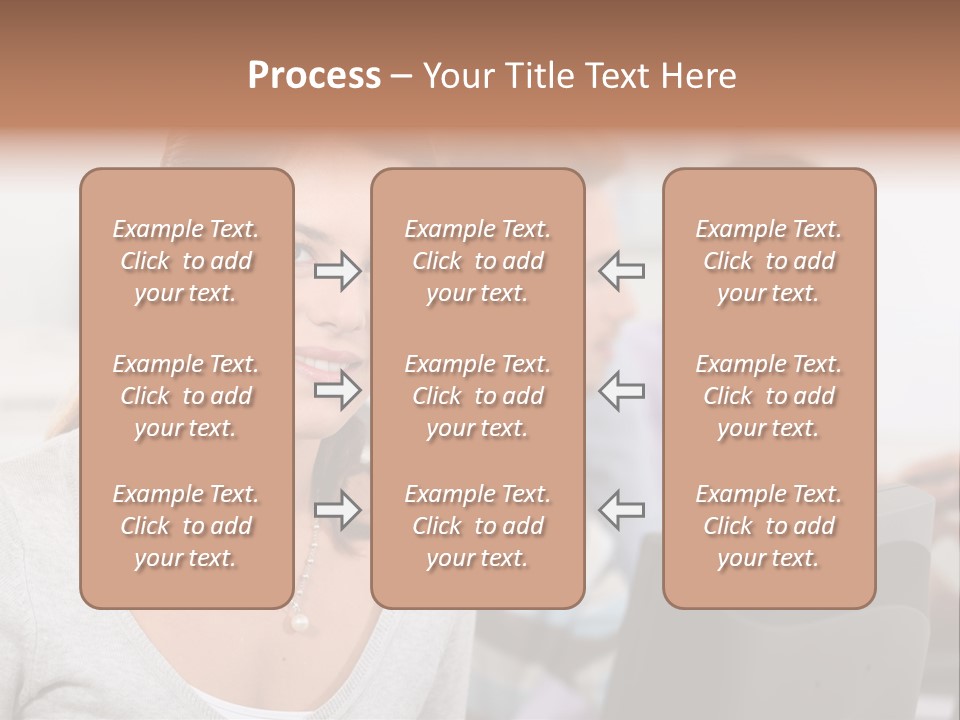 Sea Single Woman PowerPoint Template