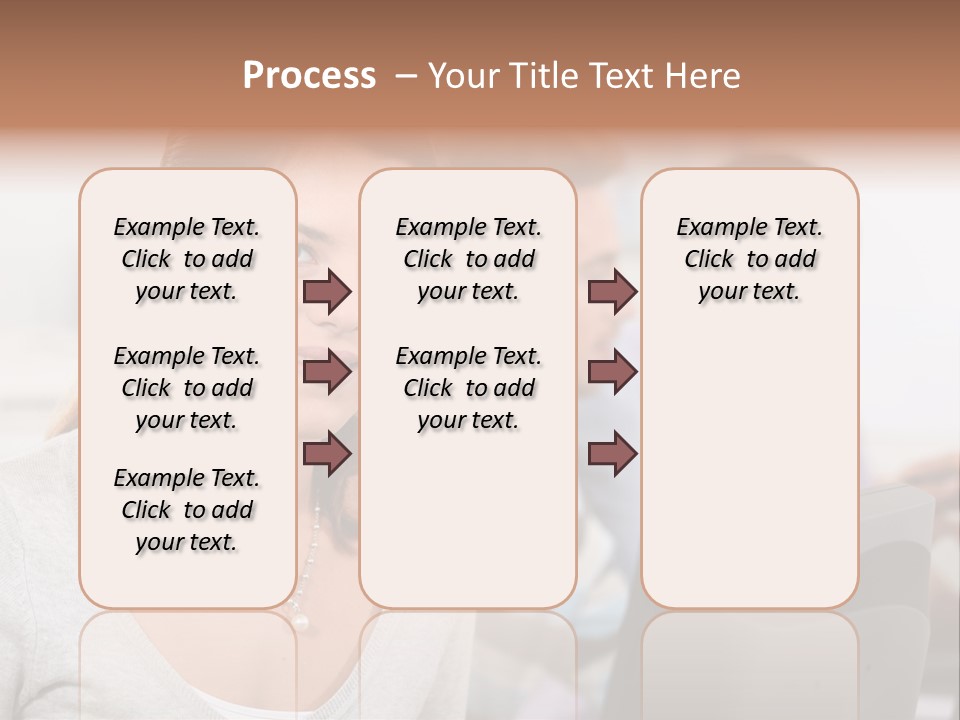 Sea Single Woman PowerPoint Template