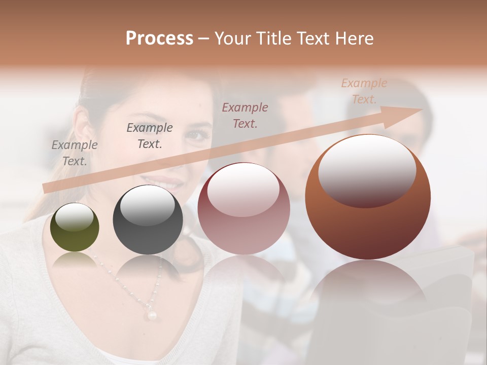 Sea Single Woman PowerPoint Template