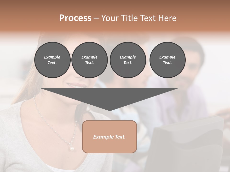 Sea Single Woman PowerPoint Template