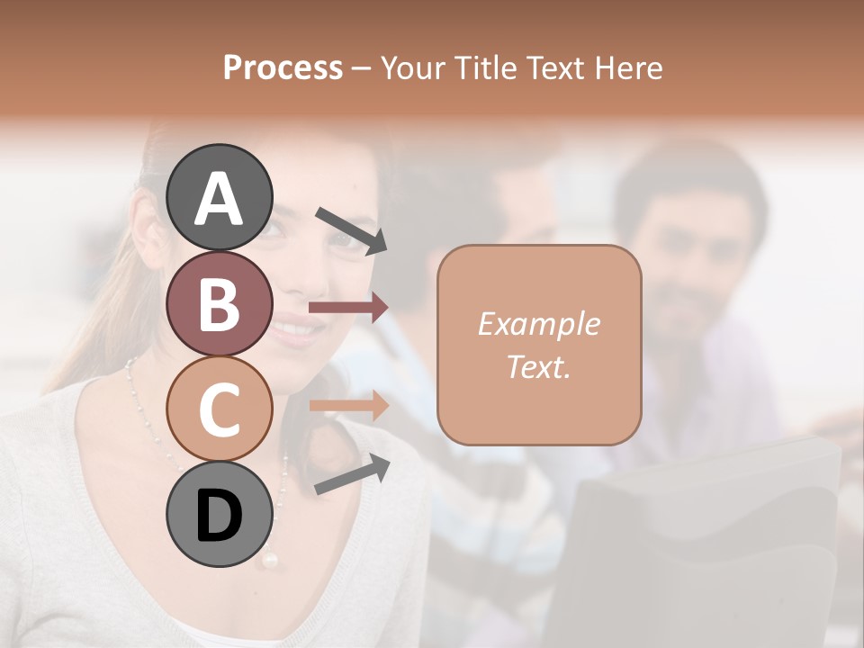 Sea Single Woman PowerPoint Template